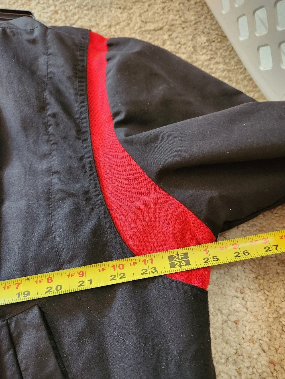 Vintage 1990 Douglas vs Holyfield Black & Red Zip Reversable Bomber Jacket